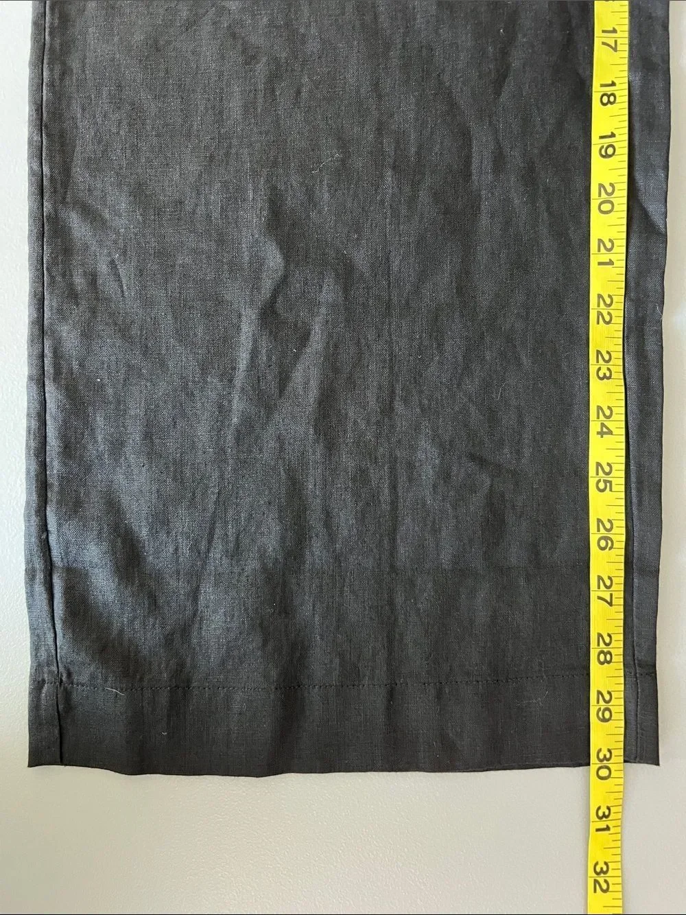 New Everlane THE DRAWSTRING PANT IN LINEN Black Size XXS